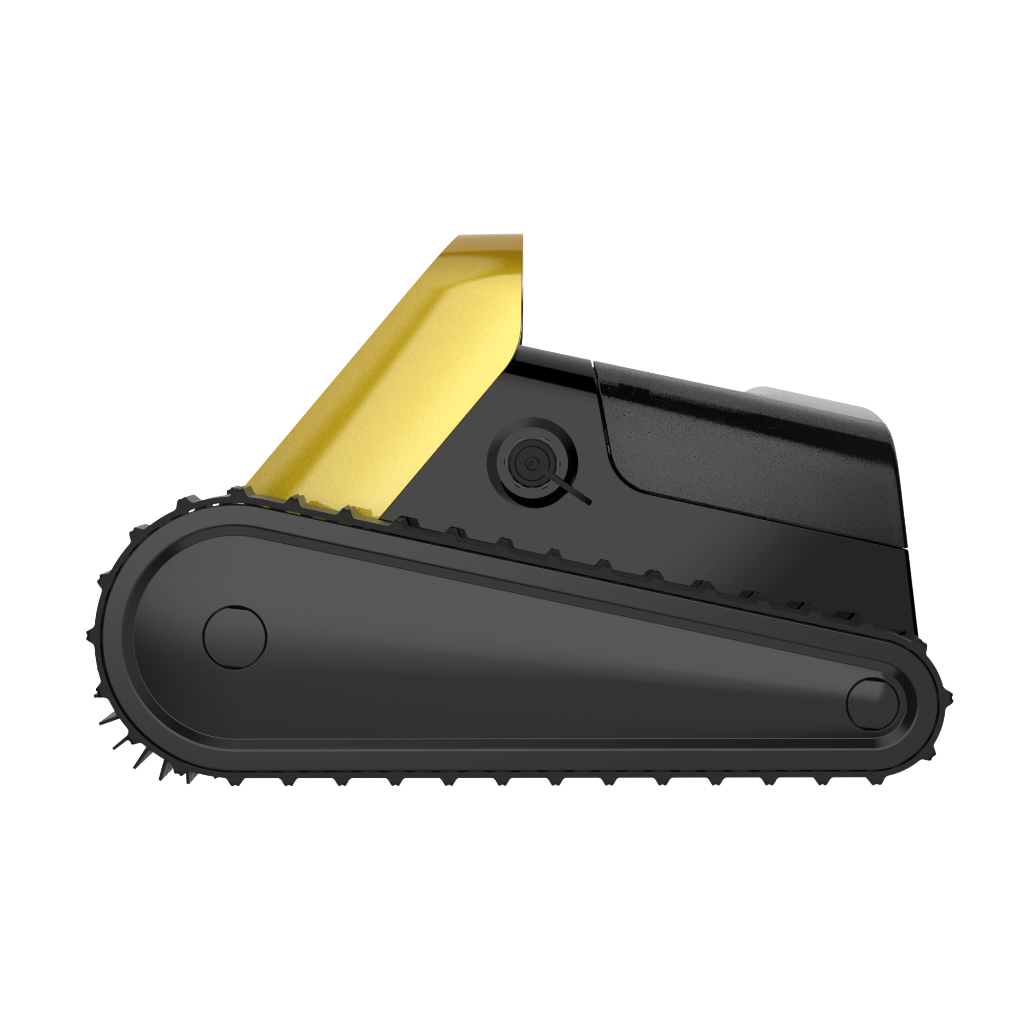 Side view of GX4000 Cordless Robotic Pool Cleaner, highlighting its sleek design and efficient cleaning capabilities.