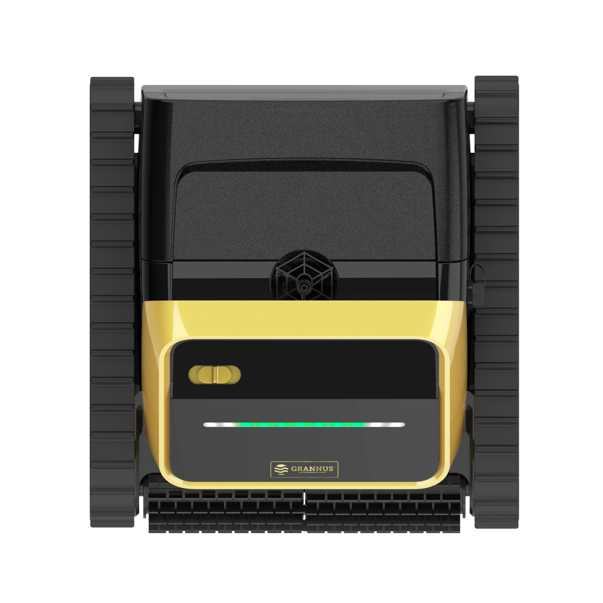 Top view of GX4000 Cordless Robotic Pool Cleaner, highlighting its design and coverage for efficient pool cleaning.